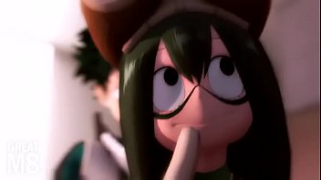 My Hero Academy: Tsuyu Asui having sex with Izuku Midoriya [SFM With Sound]